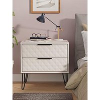 Swift Zayn Ready Assembled 2 Drawer Side Table