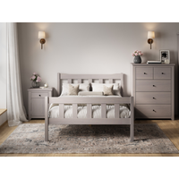LPD Furniture Havana King Size Grey Wooden Bed