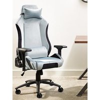 X Rocker Messina Chenille Silver Pc Office Gaming Chair