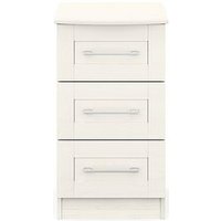 One Call Frodsham Ready Assembled 3 Drawer Bedside Chest