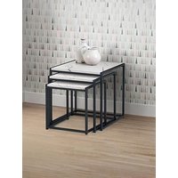 Julian Bowen Tribeca Nest Of 3 Tables - White