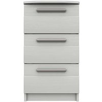 One Call Taylor Ready Assembled 3 Drawer Bedside Chest