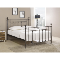 Limelight Libra Double Black Chrome Metal Bed