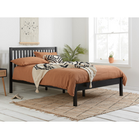 Birlea Nova Single Black Wooden Bed