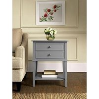 Dorel Home Franklin Accent Table With 2 Drawers Grey