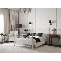 Snuggle Beds Aria King Size Cream Metal Bed