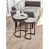 Julian Bowen Staten Round Nesting Side Tables