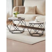 Vida Designs Brooklyn Nest Of 2 Geometric Tables
