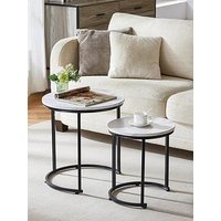 Vida Designs Brooklyn Nest Of 2 Round Tables