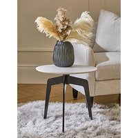 Very Home Stiletto Ceramic Top Side Table - White
