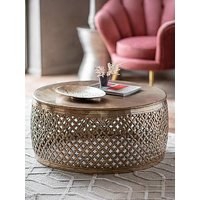 Gallery Direct Aaliyah Ready Assembled Coffee Table - Brass
