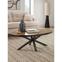 The Very Collection Oslo Oval Coffee Table - Oak/Black - Fsc&Reg; Certified