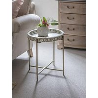 Laura Ashley Grey Epsley Side Table