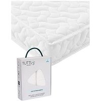 Tutti Bambini Pocket Sprung Cot Mattress (120 X 60Cm) With Free 2 Pack Essential White Fitted Sheets