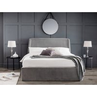 Julian Bowen Frida Storage Ottoman Double Grey Ottoman Bed