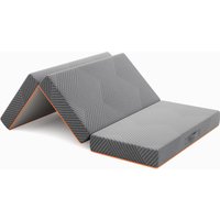 Vesgantti Folding Mattress 15cm Gel Memory Foam Foldable Mattress Tri-Fold for Travel, Camping, Guest Bed - Grey