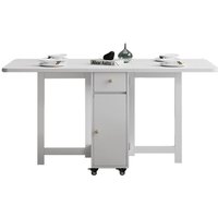 Folding Dining Table Table Multifunctional Space Saving Tables With Storage Racks Extension Dinner Table With 0/2/4/6 Chairs