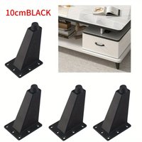 4pcs Adjustable Aluminum Alloy Cabinet Legs10cm Height for Sofa Bed Coffee Table Bathroom Furniture Support Furniture Legs solid
