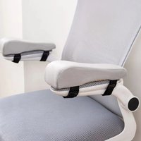 1Pair Soft Chair Armrest Pad with Adjustable Straps Non-Slip Chair Elbow Pillows Pad Comfortable Chair Armrest Cushion