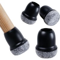 16PCS Silicone Chair Leg Floor Protectors with Wrapped Felt Sofa Table Feet Pads Non Slip Reduce Noise for Hardwood Floors
