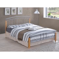 Time Living Tetras King Size Silver Metal Bed