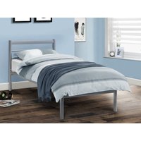 Julian Bowen Alpen Bed Double Silver Slatted Bedstead Metal Bed