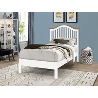 Time Living Chester Single White Wooden Bed