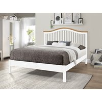 Time Living Chester King Size White Wooden Bed