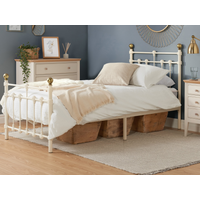 Birlea Atlas Cream Single Cream Metal Bed