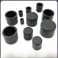 3mm-60.5mm Black/White Silicon Rubber Caps Blanking End Cover Protectors For Round Pipe/Furniture